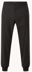 Ted Baker Moonn tapered fit pantalon met streepdetail en ritszakken - Zwart