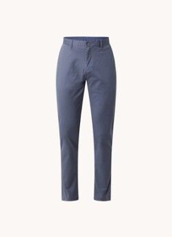 Reiss Pitch straight fit chino met stretch - Staalblauw