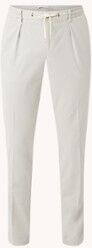 Profuomo Slim fit chino in lyocellblend met trekkoord - Beige