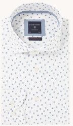 Profuomo Super slim fit overhemd met print - Wit