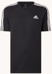 adidas T-shirt met logoborduring - Zwart