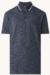 HUGO BOSS Pebirch regular fit polo van piqué katoen met logo - Donkerblauw