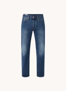 Levi's 501 straight leg jeans met stretch - Indigo