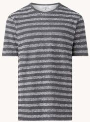 Ted Baker Chente T-shirt van badstof met streepprint - Grijs