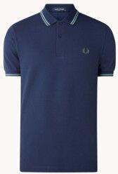 Fred Perry Regular fit polo van piqué katoen met getipte boorden - Antraciet