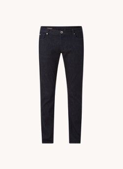 Emporio Armani 5 Pockets slim fit jeans met gekleurde wassing - Indigo