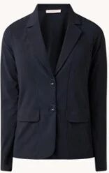 Studio Anneloes Clean blazer van travelstof - Donkerblauw