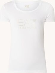 Emporio Armani Trainings T-shirt met logoprint - Wit