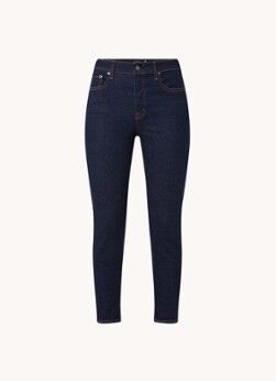 Ralph Lauren High waist skinny cropped jeans met donkere wassing - Indigo