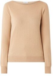 Repeat Fijngebreide pullover van kasjmier met boothals - Camel