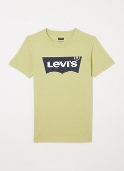 Levi's T-shirt met logoprint - Lichtgroen