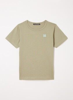 Acne Studios Mini Nash T-shirt met logo - Khaki