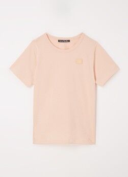 Acne Studios Mini Nash T-shirt met logo - Zalmroze