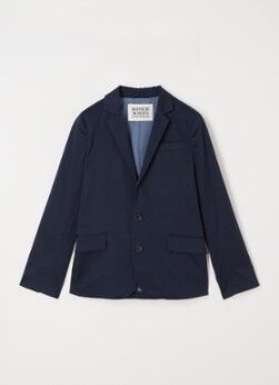 Scotch & Soda Blazer met klepzakken en stretch - Donkerblauw