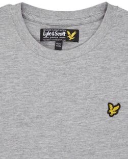 Lyle & Scott T-shirt met logopatch - Grijsmele