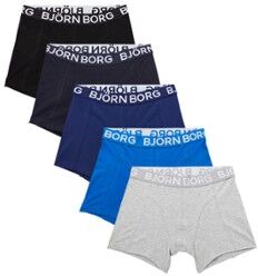 Björn Borg Core boxershorts met logoband in 5-pack - Blauw