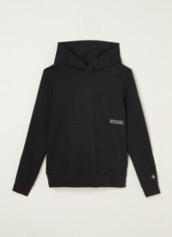 Calvin Klein Hoodie met logotape - Zwart