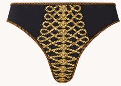 marlies | dekkers marlies   dekkers Pirate Queen slip met borduring - Zwart