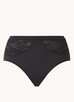 marlies | dekkers marlies   dekkers Wing Power high waisted slip met kant - Zwart