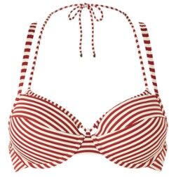 marlies | dekkers marlies   dekkers Holi Vintage push-up balconette bikinitop met streepprint - Rood