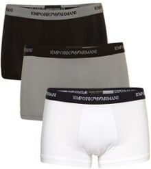 Emporio Armani Trunk boxershorts in uni in 3-pack - Zwart