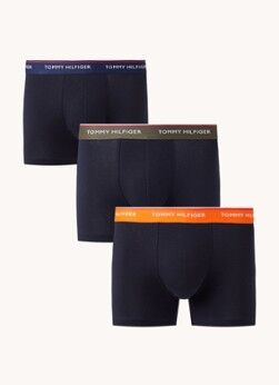 Tommy Hilfiger Boxershorts met logoband in 3-pack - Donkerblauw