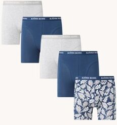 Björn Borg Essential boxershorts met logoband in 5-pack - Donkerblauw