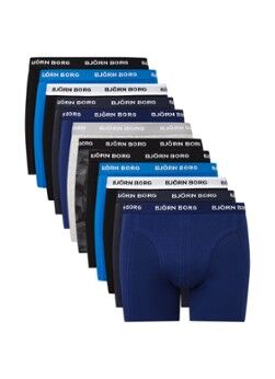 Björn Borg Solid Sammy boxershorts in 12-pack - Multicolor