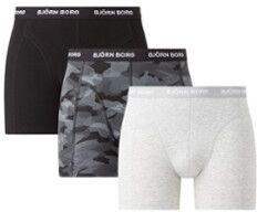 Björn Borg Essential boxershorts met logoband in 3-pack - Wit