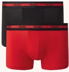 HUGO BOSS Boxershorts met logoband in 2-pack - Rood