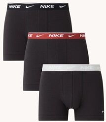 Nike Boxershorts met logoband in 3-pack - Zwart