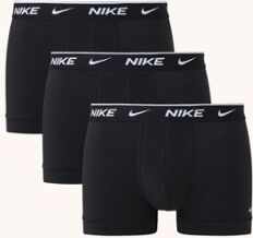 Nike Boxershorts met logoprint in 3-pack - Zwart