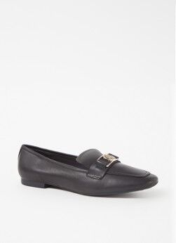 Tommy Hilfiger Loafer van leer - Zwart