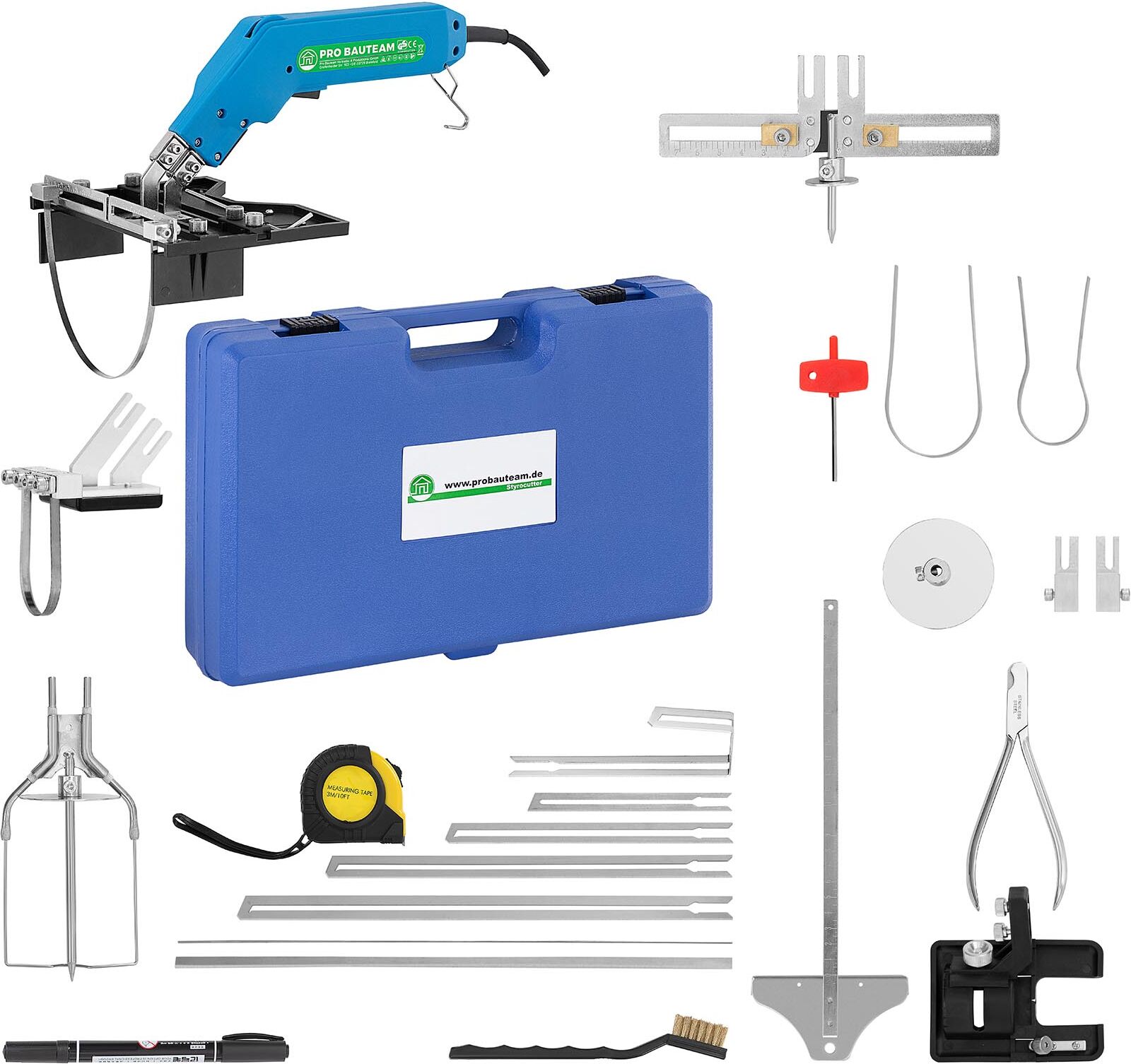 Pro Bauteam Piepschuimsnijder met stopcontactuitsnijder - 250 W STYRO CUTTER PBT04