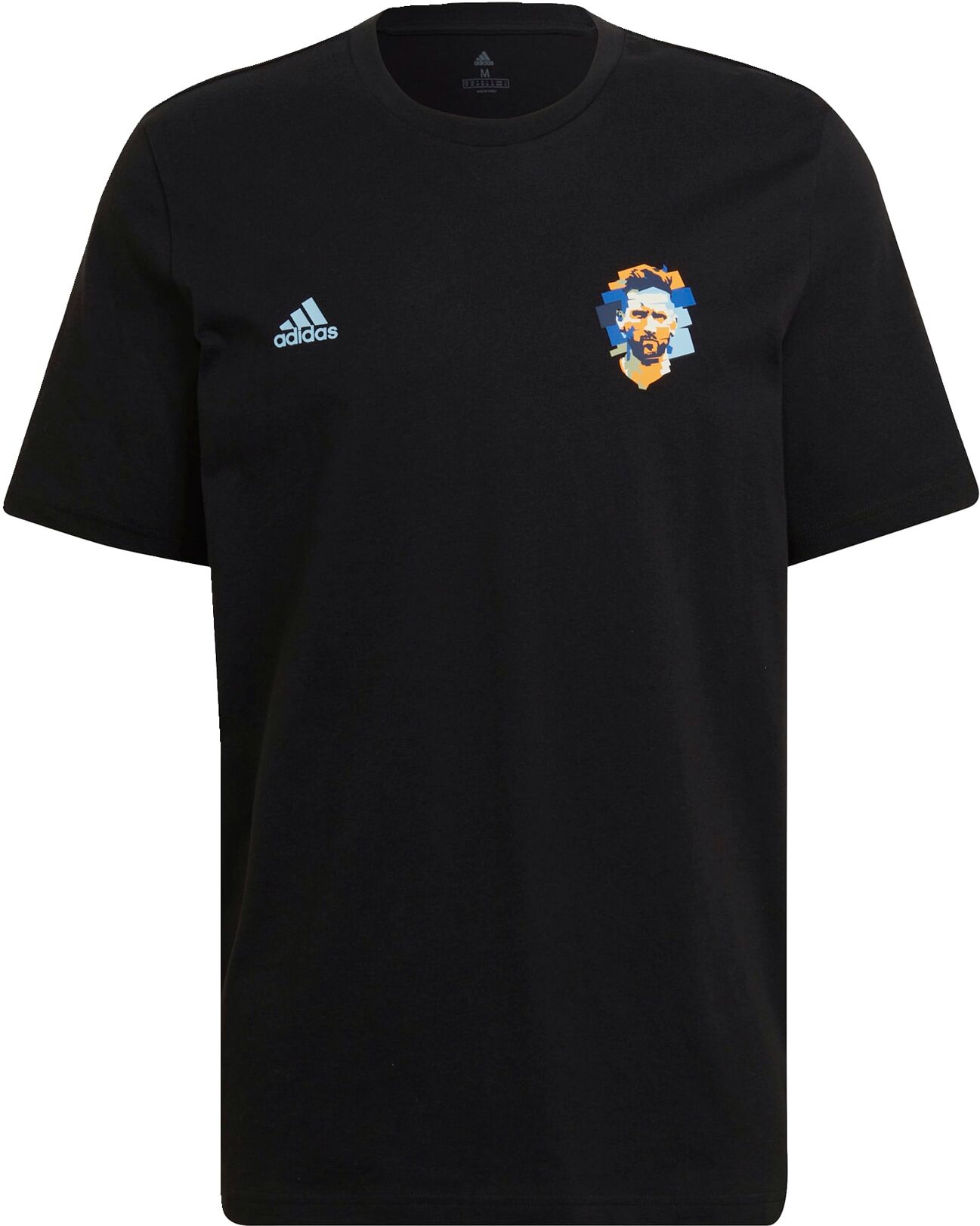 adidas Messi Icon Football Graphic T-shirt Zwart - XXL