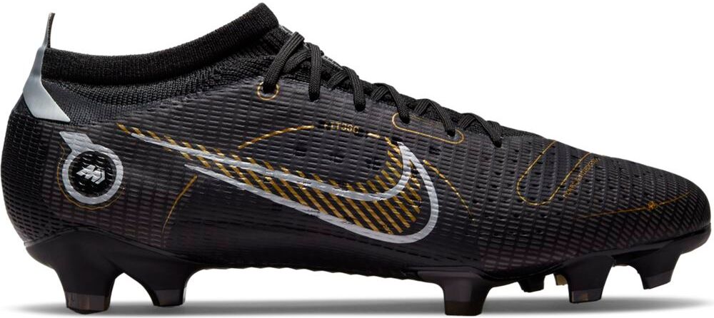 Nike Mercurial Vapor 14 Pro Gras Voetbalschoenen (FG) Zwart Donkergrijs Goud - 43