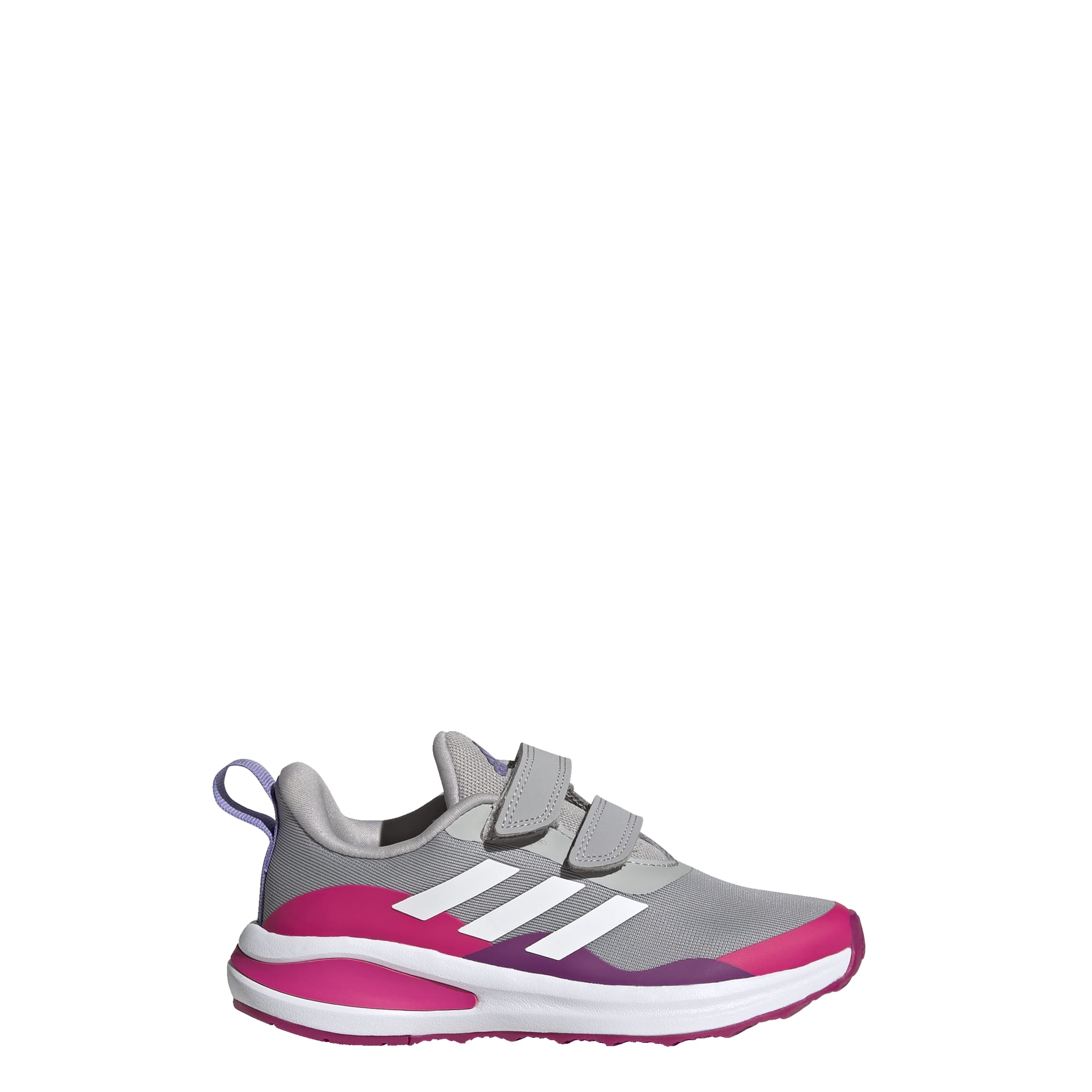 adidas FortaRun Double Strap Hardloopschoenen Grijs Roze Kids - 37 ⅓