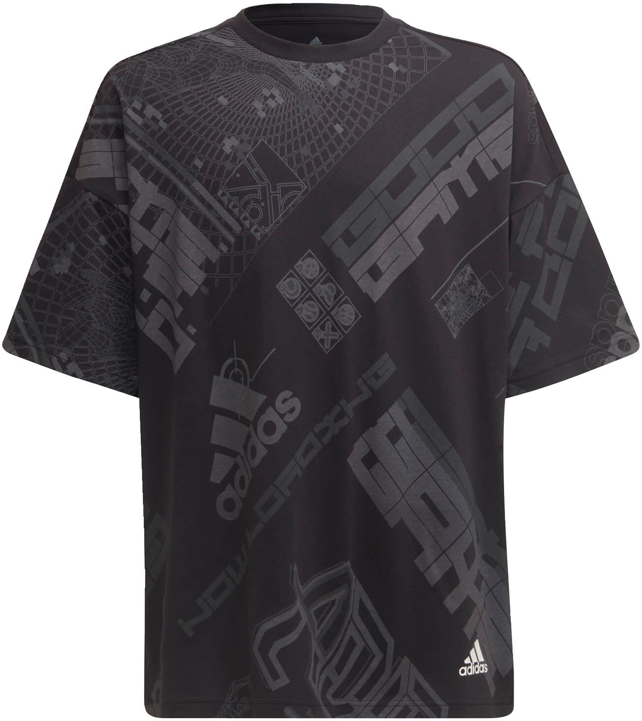 adidas ARKD3 Allover Print T-shirt Kids Zwart - 128