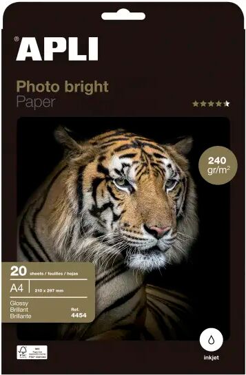 APLI Fotopapier 240g/m² I Glossy 20 Vellen