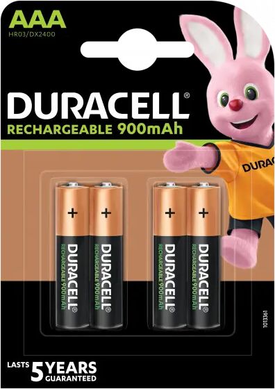 Duracell Oplaadbare Batterijen AAA 4 Stuks