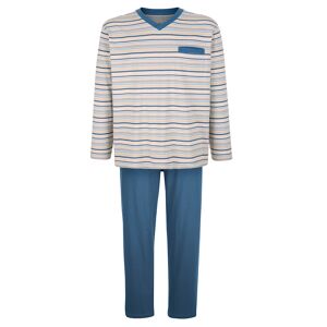 BABISTA Pyjama met ingebreide strepen Blauw/Beige/Lichtblauw  - blauw/beige/lichtblauw - Heren - 48/50