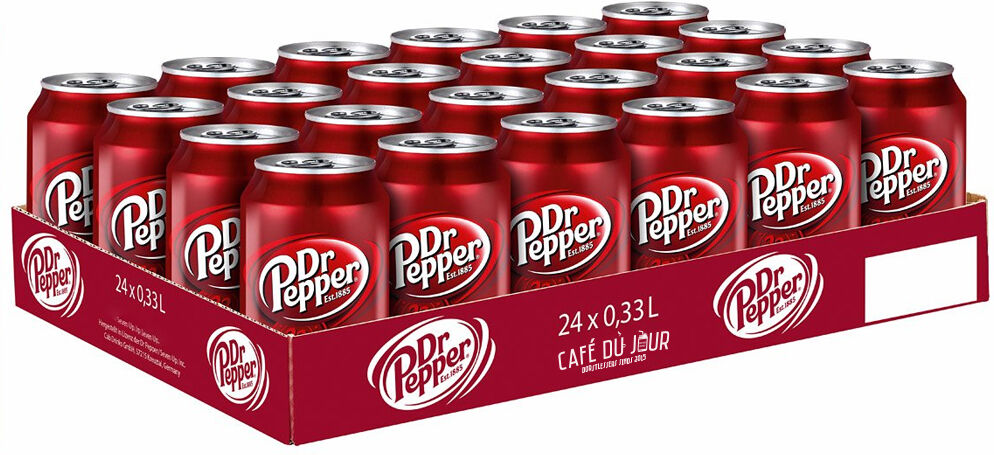 Dr. Pepper 330 ml. / tray 24 blikken