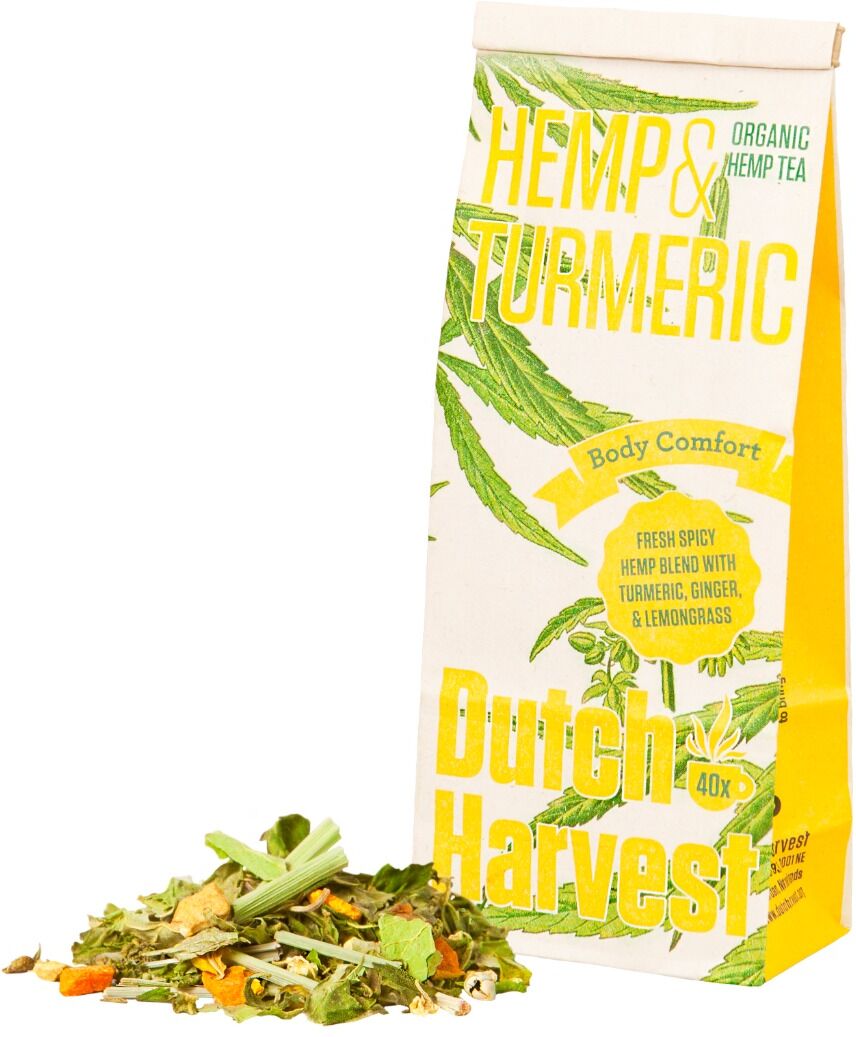 Dutch Harvest Hemp & Turmeric - Hennep & Kurkuma thee 50 gram - Biologisch - Dutch Harvest losse thee