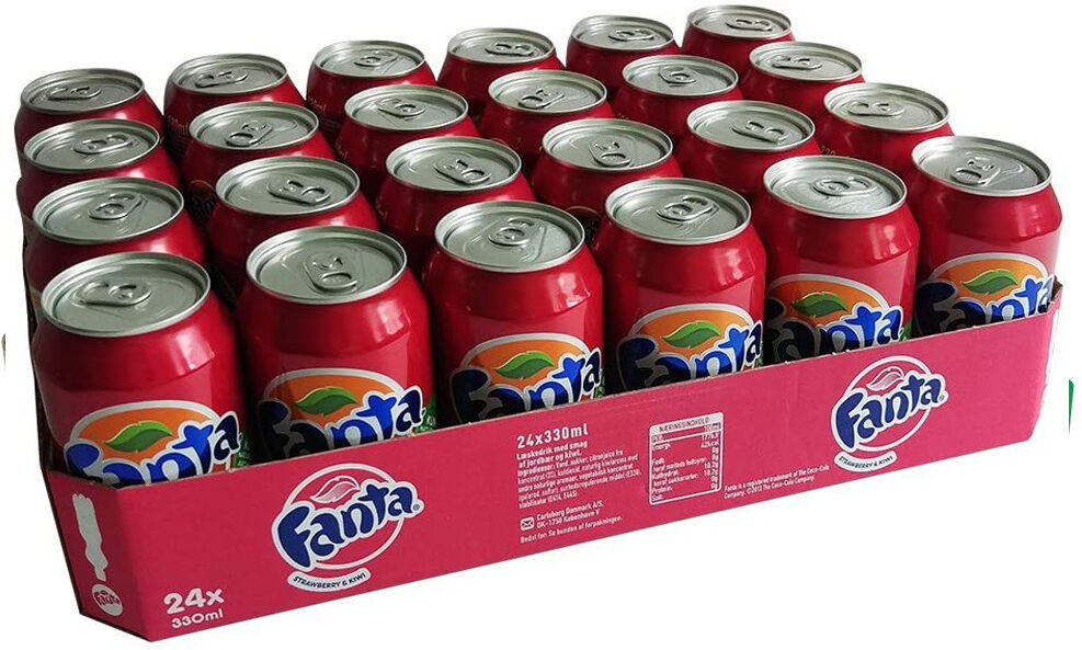 Fanta Aardbei/Kiwi 330 ml. / tray 24 blikken