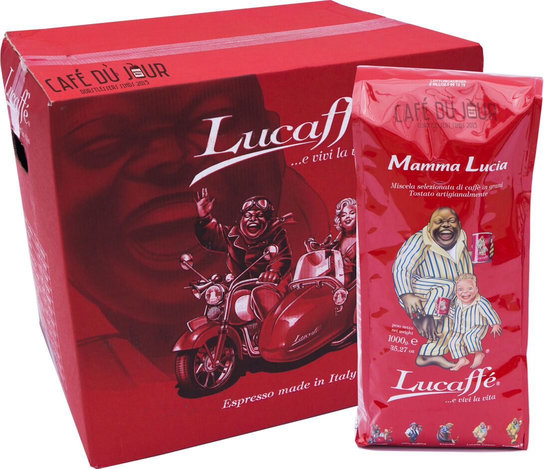 Lucaffé Mamma Lucia koffiebonen 12 x 1 kilo