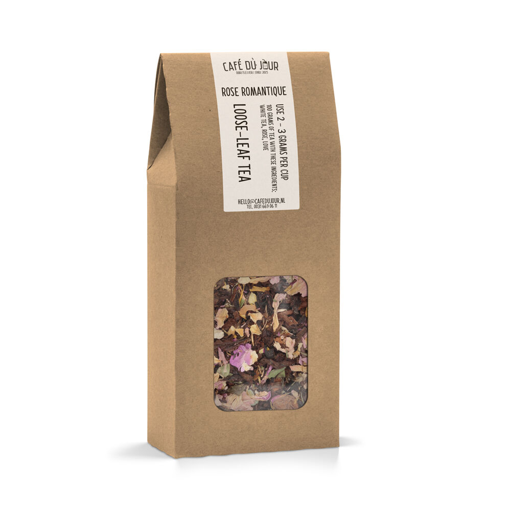 Café du Jour Rose romantique - oolong thee 100 gram - Café du Jour losse thee