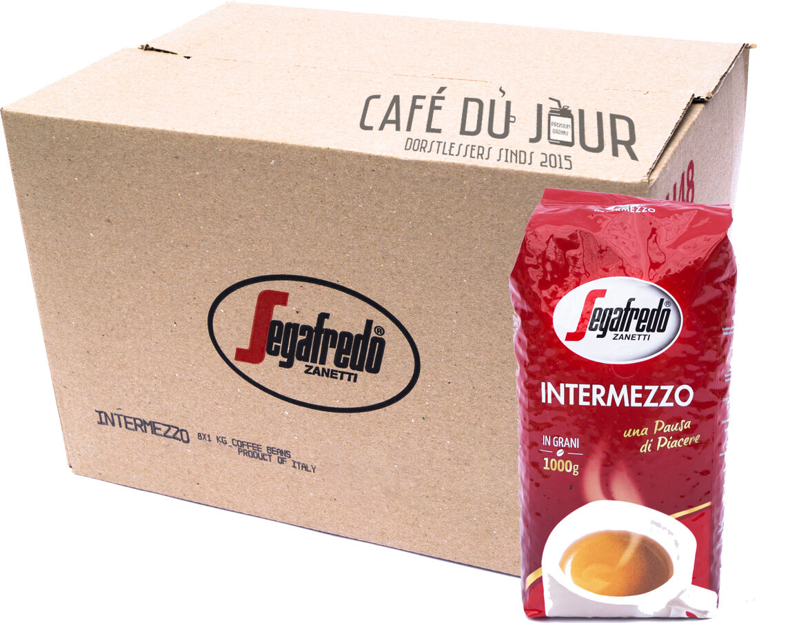 Segafredo Intermezzo koffiebonen 8 x 1 kilo