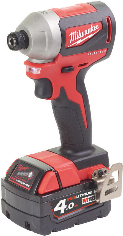 Milwaukee M18 CBLID-402C Koolborstelloze 1/4"Hex Compacte Slagschroevendraaier 18V 4.0Ah Li-Ion 4933464534