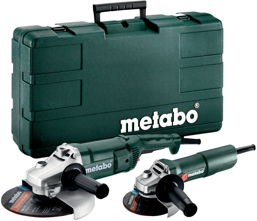 Metabo Haakse slijper combiset met koffer (WE 2200-230 + W 750-125)