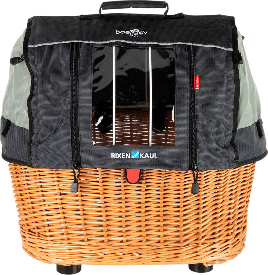 KLICKfix Honden-fietsmand Doggy Basket Plus Fix, bruin